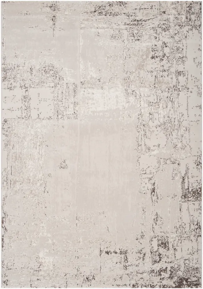 Nuage NUA-1006 Taupe Abstract Synthetic Rug