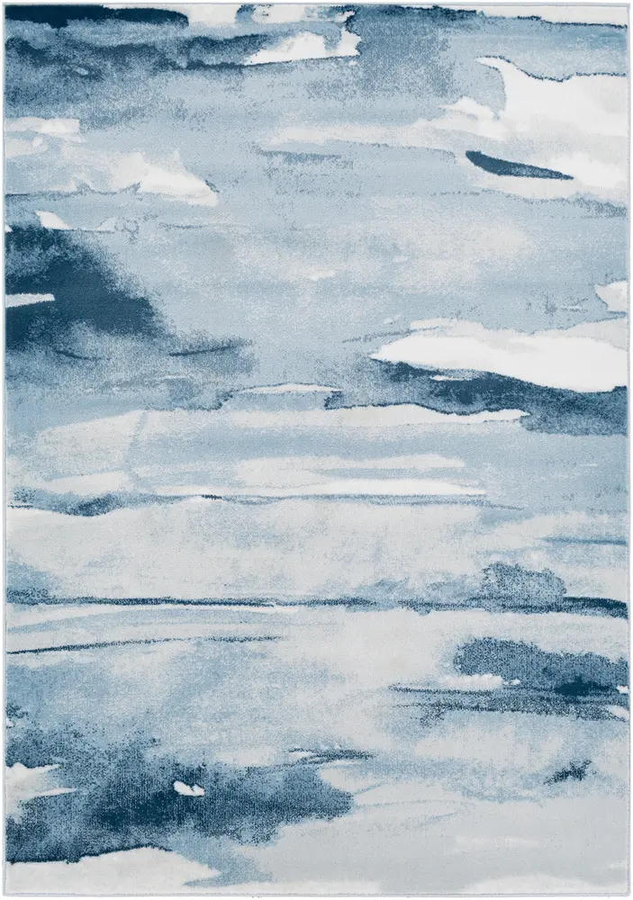 Nova NVA-3033 Denim Abstract Synthetic Rug