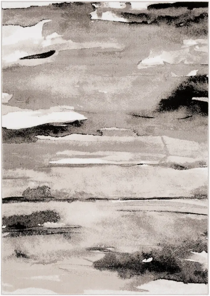 Nova NVA-3034 Light Gray Synthetic Abstract Rug