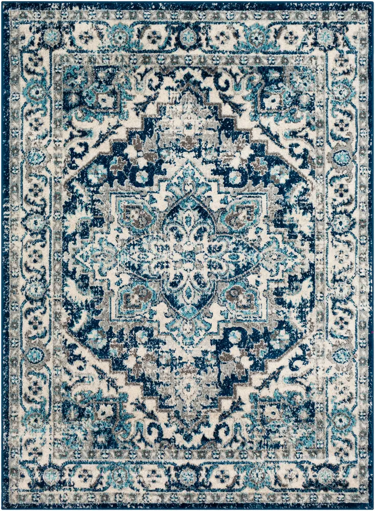 Norwich NWC-2300 Dark Blue Traditional Synthetic Rug