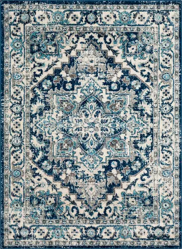 Norwich NWC-2300 Dark Blue Traditional Synthetic Rug Product Image