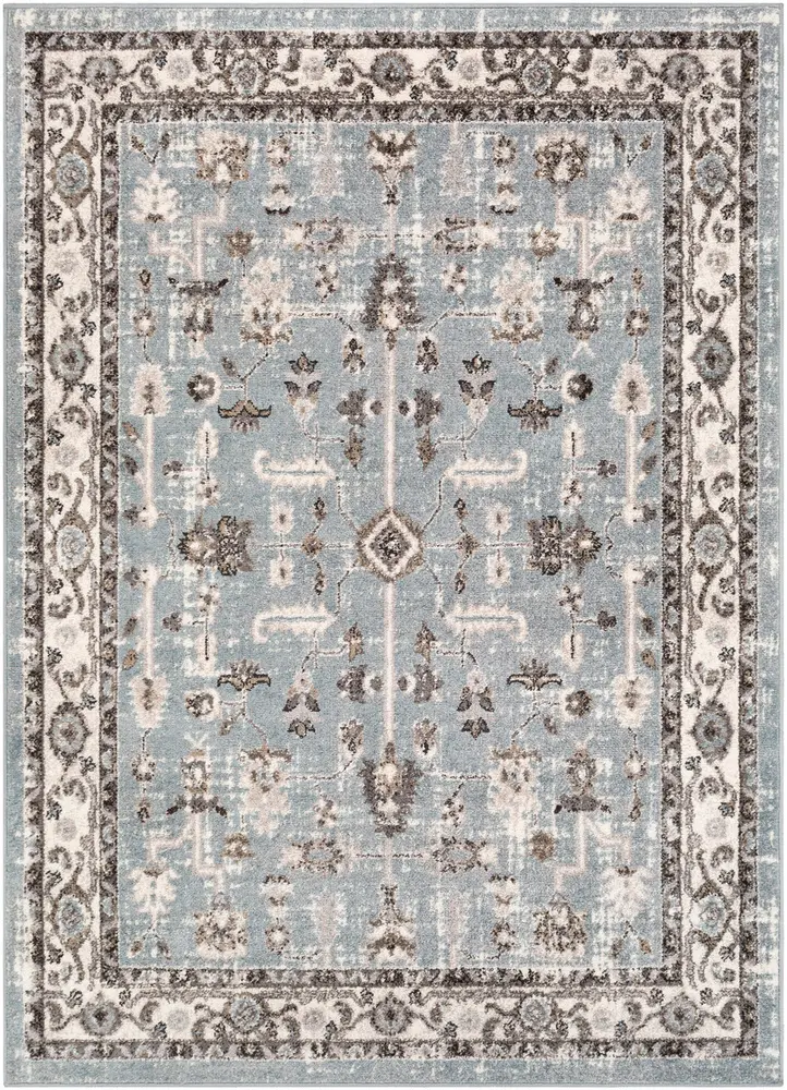 Alkaluropus ALKL-2315 Medium Gray Synthetic Abstract Rug