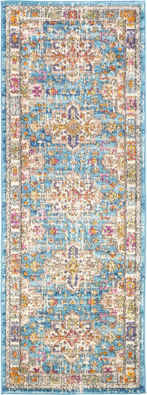 Modern Loom Alkaluropus ALKL-2319 Multi-Colored Power Loomed Synthetic Rug