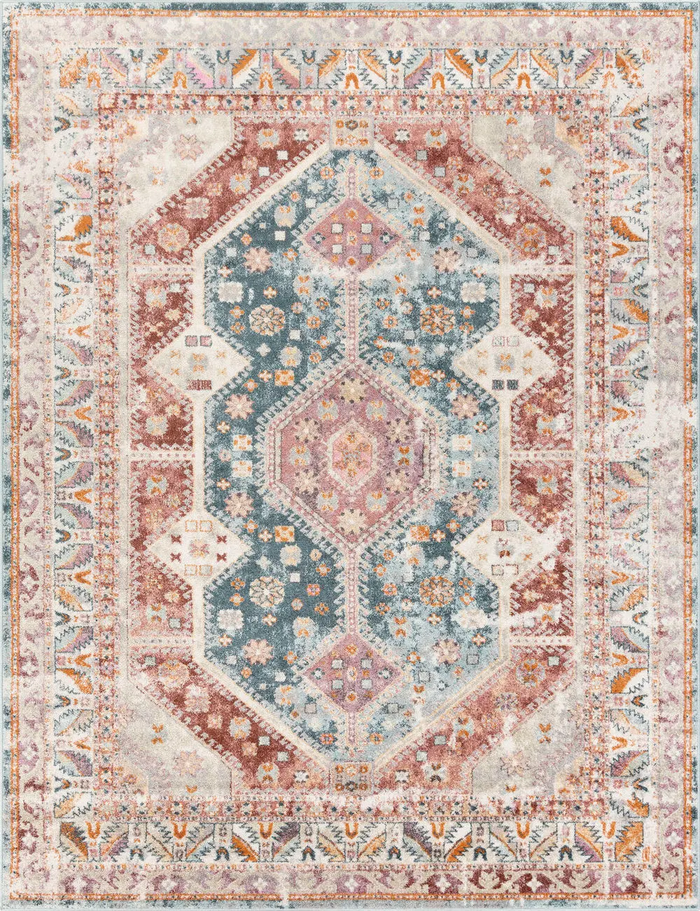 Modern Loom Alkalhail ALKA-2308 Orange Synthetic Transitional Rug