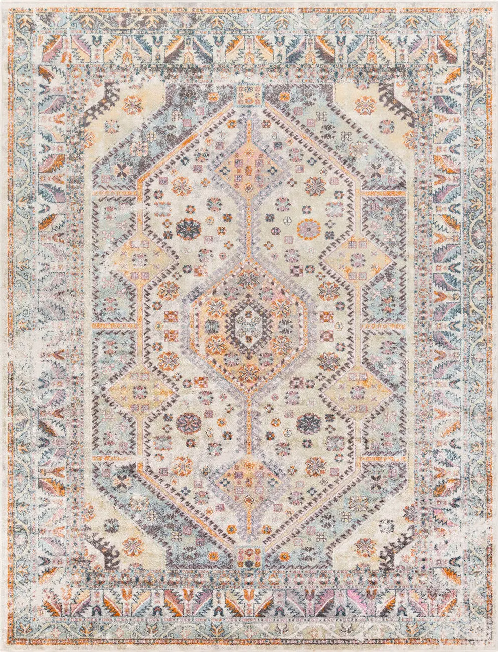 Modern Loom Alkalhail ALKA-2309 Purple Synthetic Transitional Rug