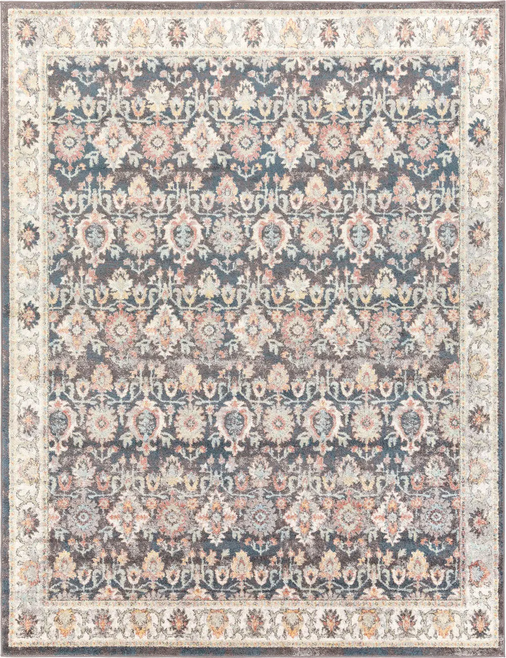 Modern Loom Alkalhail ALKA-2316 Blue Traditional Synthetic Rug