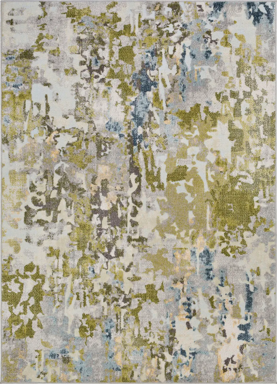 Modern Loom New Mexico NWM-2333 Multi-Colored Power Loomed Synthetic Rug