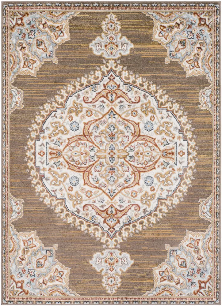 Oushak OUS-2302 Camel Synthetic Traditional Rug