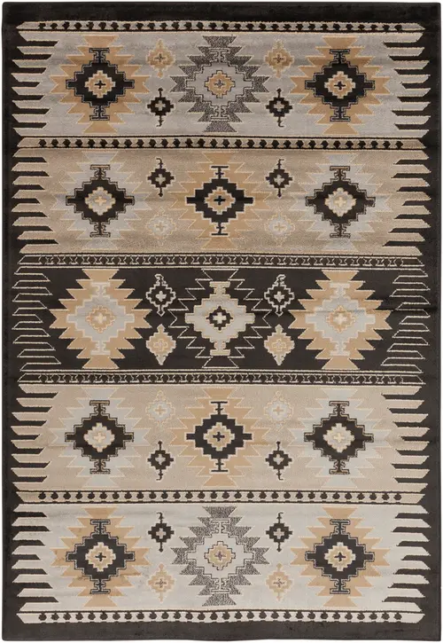 Surya Allbush ALLB-1046 Medium Gray Abstract Synthetic Rug