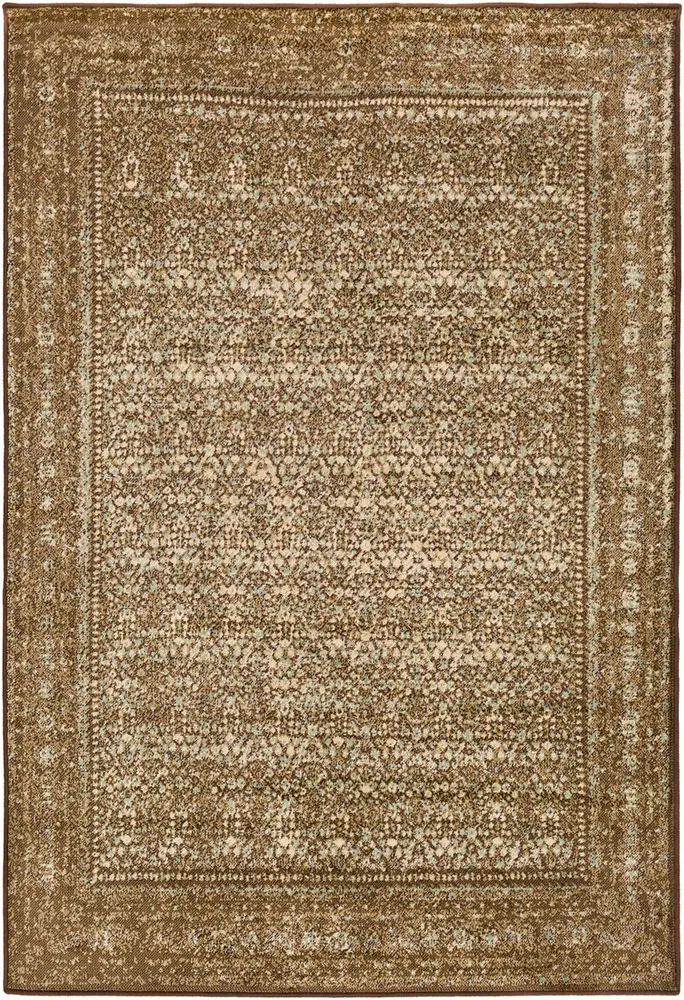 Allbush ALLB-1076 Dark Brown Traditional Synthetic Rug
