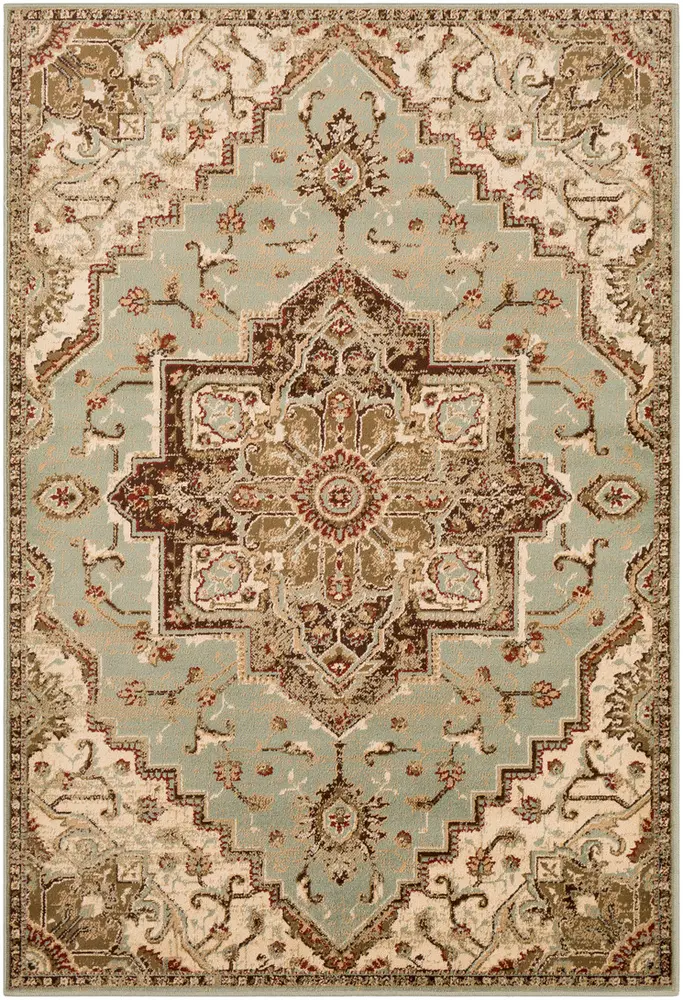 Allbush ALLB-1080 Sage Traditional Synthetic Rug