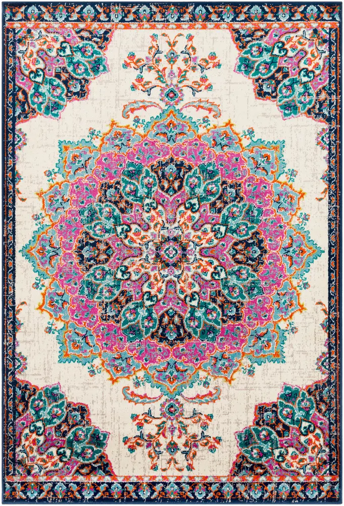 Allbush ALLB-1112 Fuschia Synthetic Transitional Rug