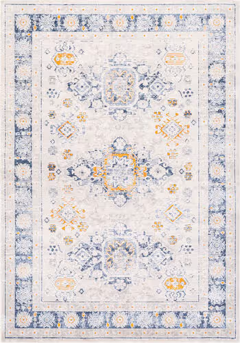 Modern Loom Alloose ALLE-2307 Blue Power Loomed Synthetic Rug Product Image