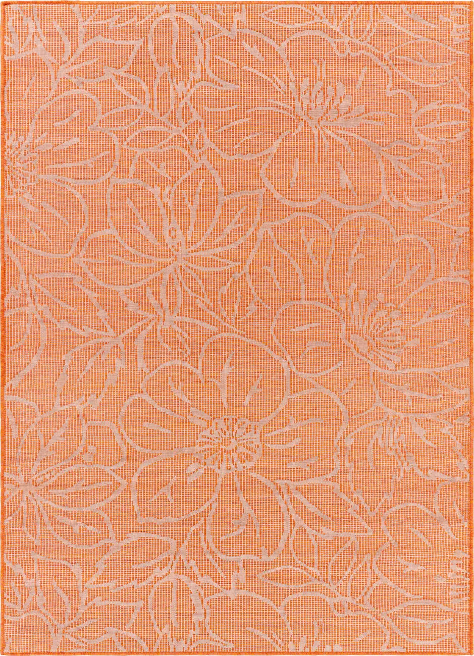Modern Loom Pasadena PSA-2328 Orange Power Loomed Synthetic Rug