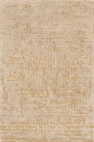 Quartz QTZ-5031 Tan Abstract Silk Rug Product Image