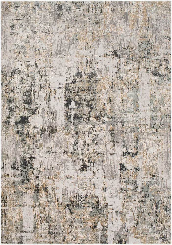 Quatro QUA-2300 Medium Gray Synthetic Traditional Rug