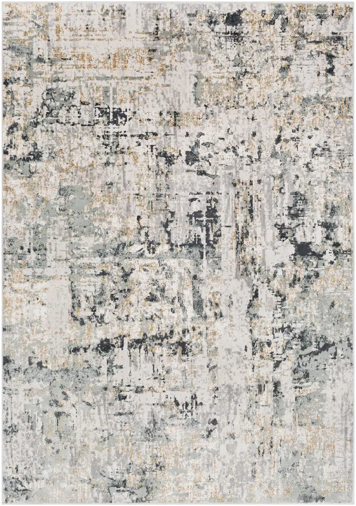 Quatro QUA-2302 Silver Gray Traditional Abstract Rug