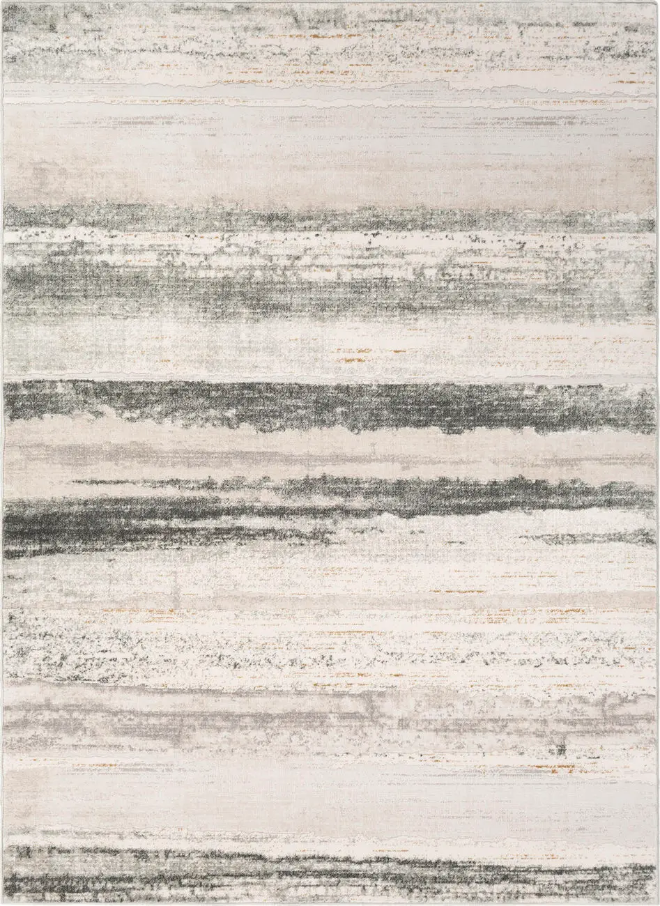 Quatro QUA-2314 Gray Synthetic Abstract Rug