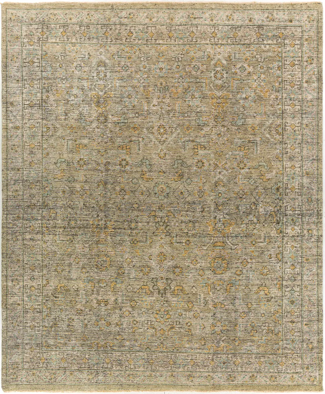 Modern Loom Reign REG-2303 Beige Hand Knotted Wool Rug