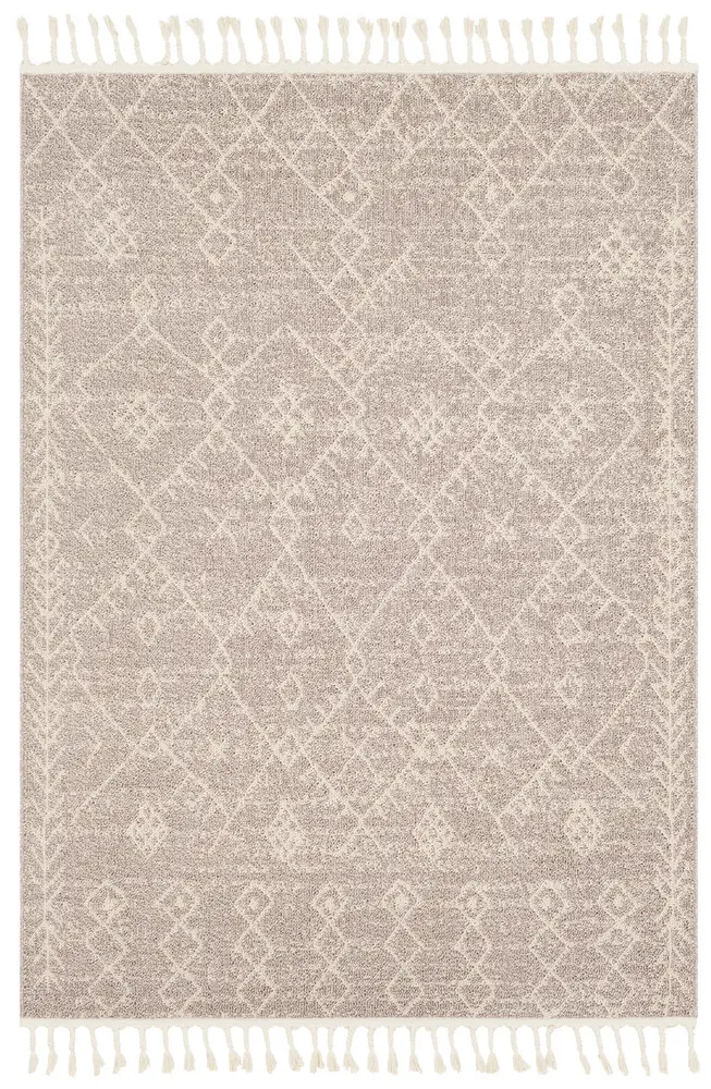 Restoration REO-2310 Cream Abstract Patterned Rug