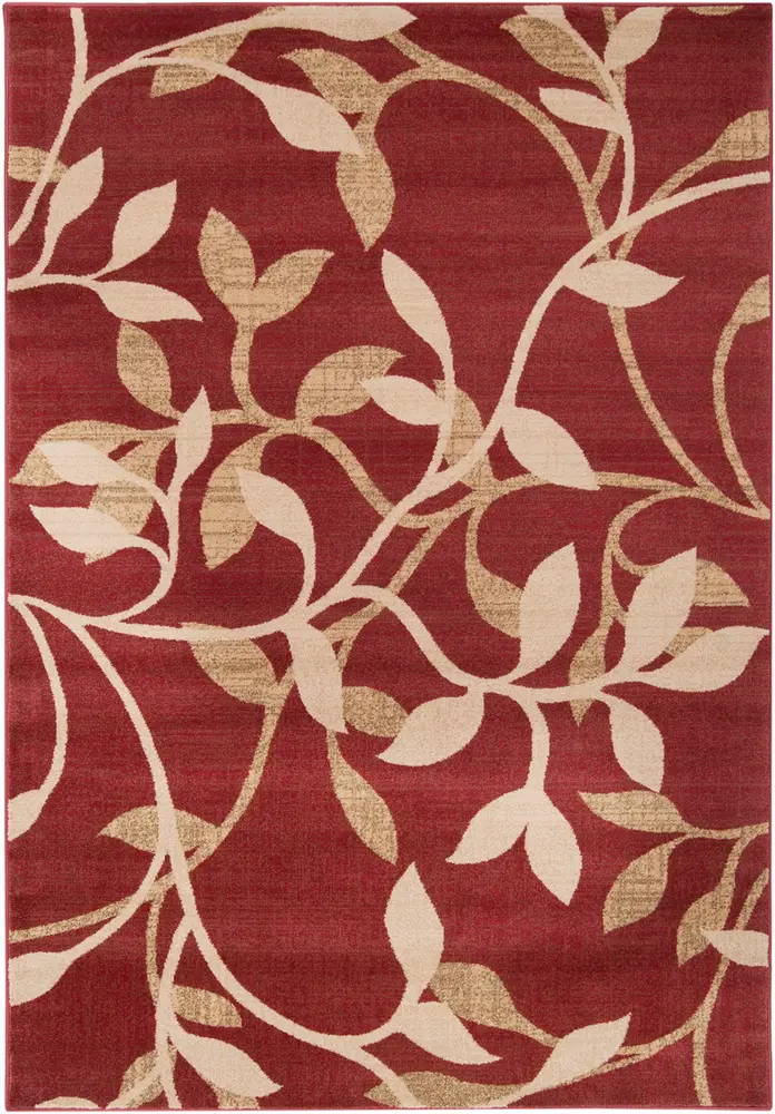 Riley RLY-5011 Tan Floral Synthetic Rug