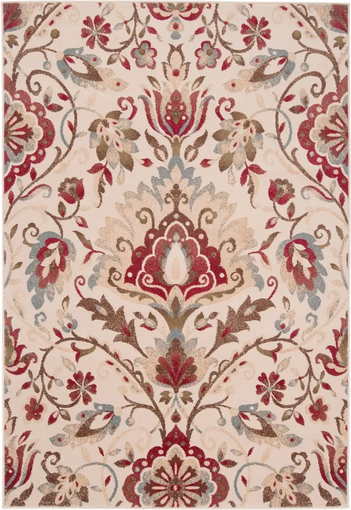 Riley RLY-5017 Dark Red Transitional Synthetic Rug