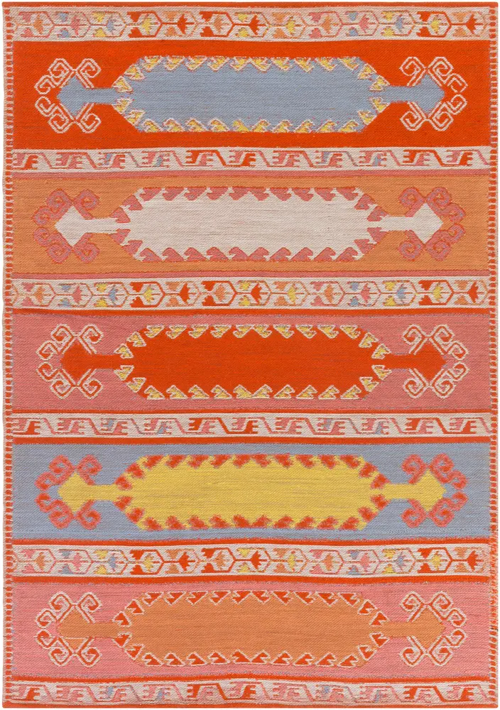 Sajal SAJ-1064 Burnt Orange Outdoor Southwestern Rug