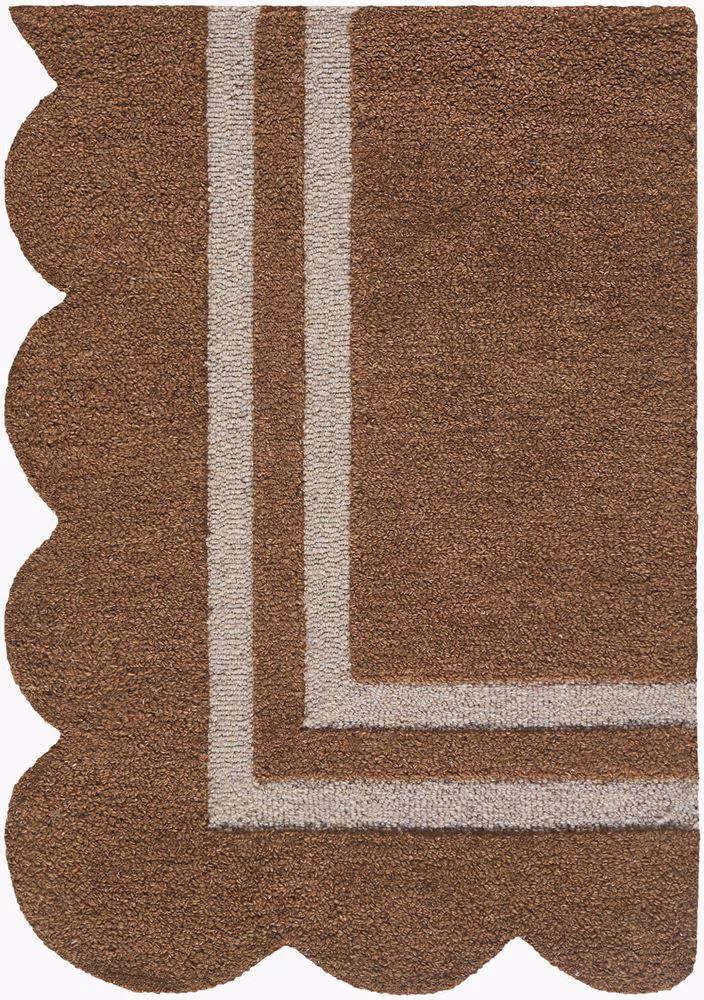 Surya Scalloped SCP-2301 brown Rug Product Image