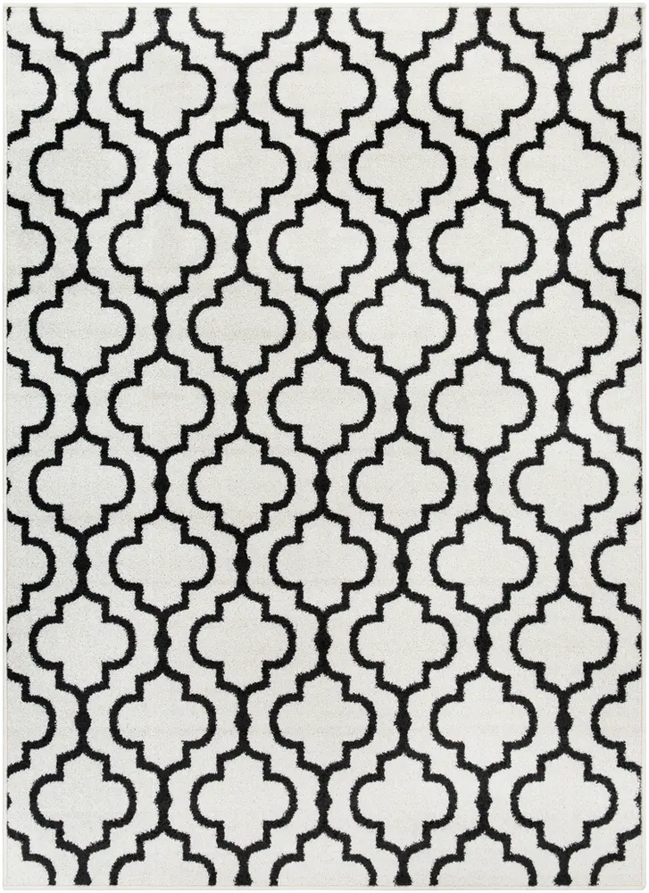 Seville SEV-2316 Black Synthetic Patterned Rug