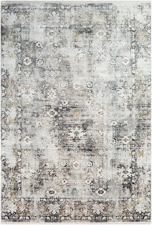 Surya Solar SOR-2308 Charcoal Silk Traditional Rug