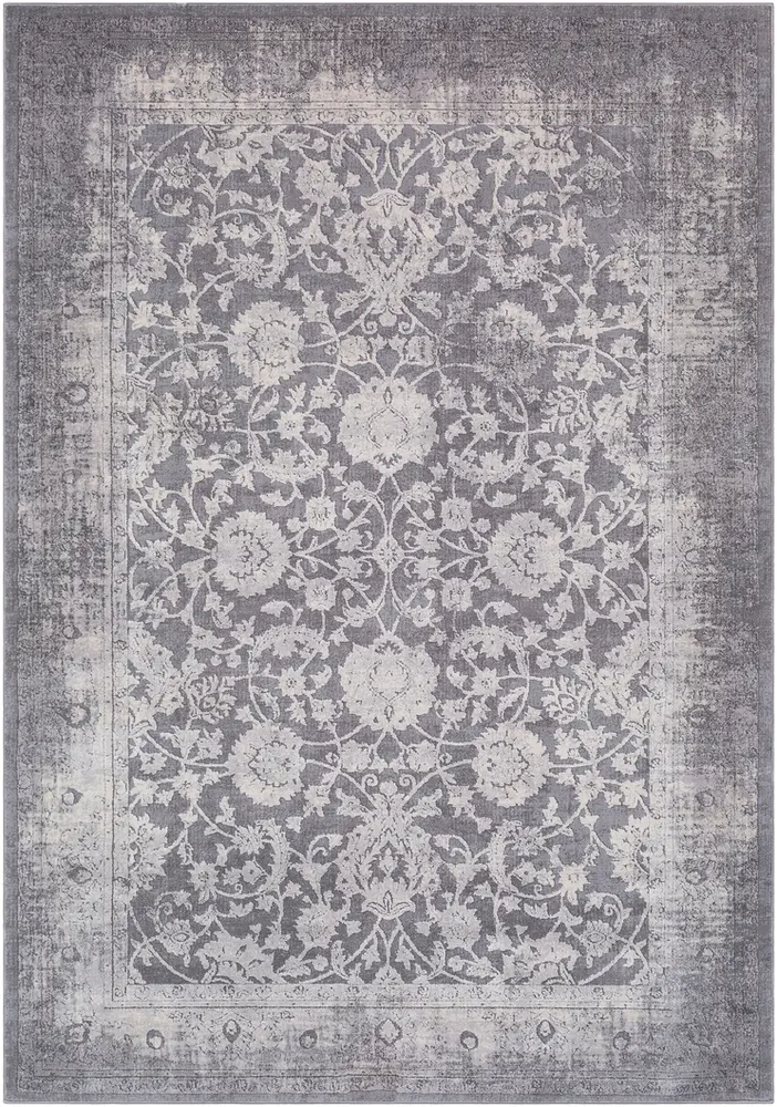 Tibetan TBT-2309 Medium Gray Tibetan Synthetic Rug