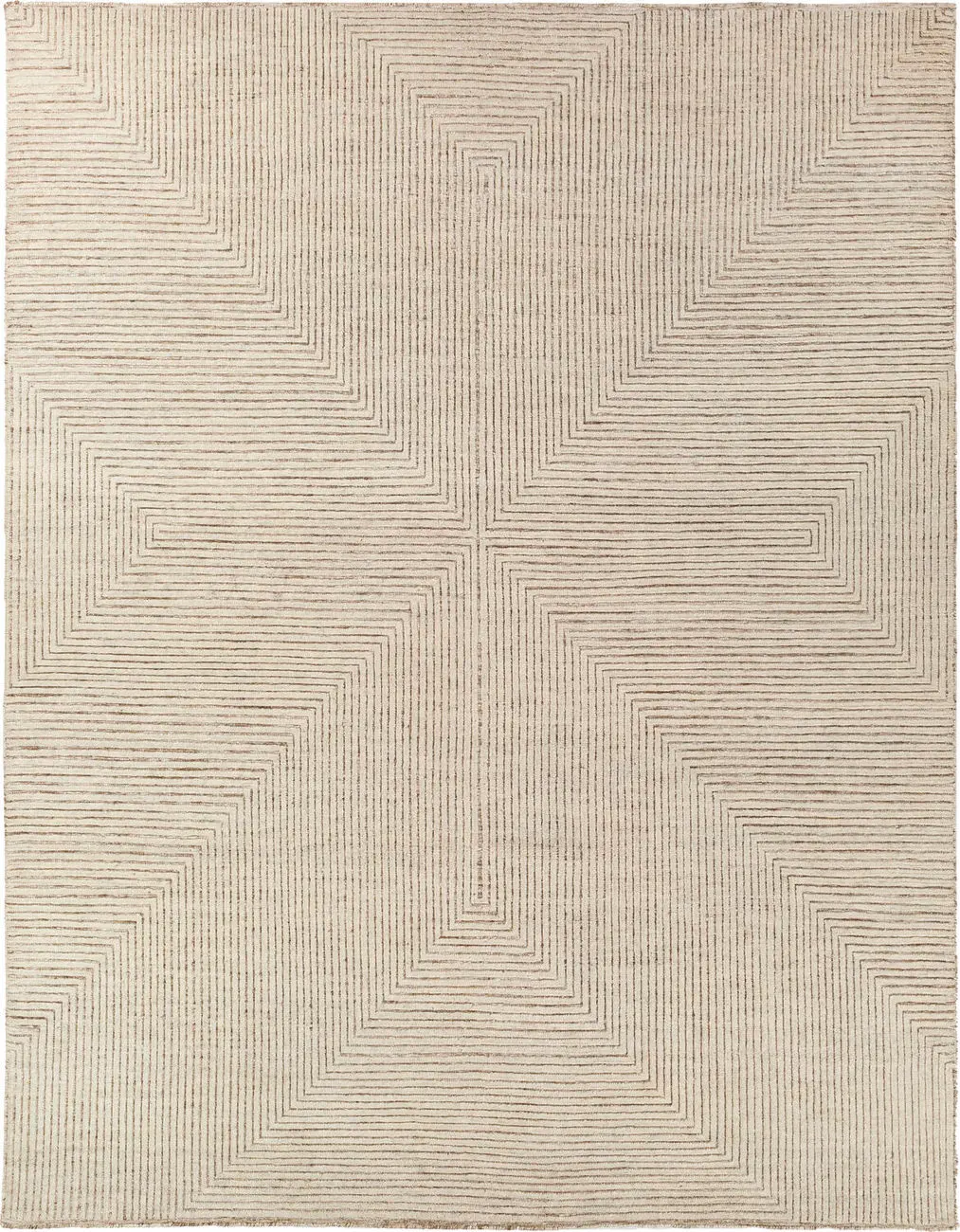 Modern Loom Tunus TUN-2308 Beige Hand Knotted Silk Rug