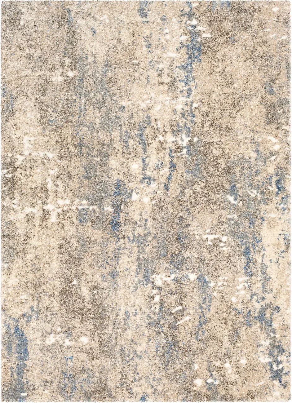 Tuscany TUS-2306 Blue Synthetic Abstract Rug