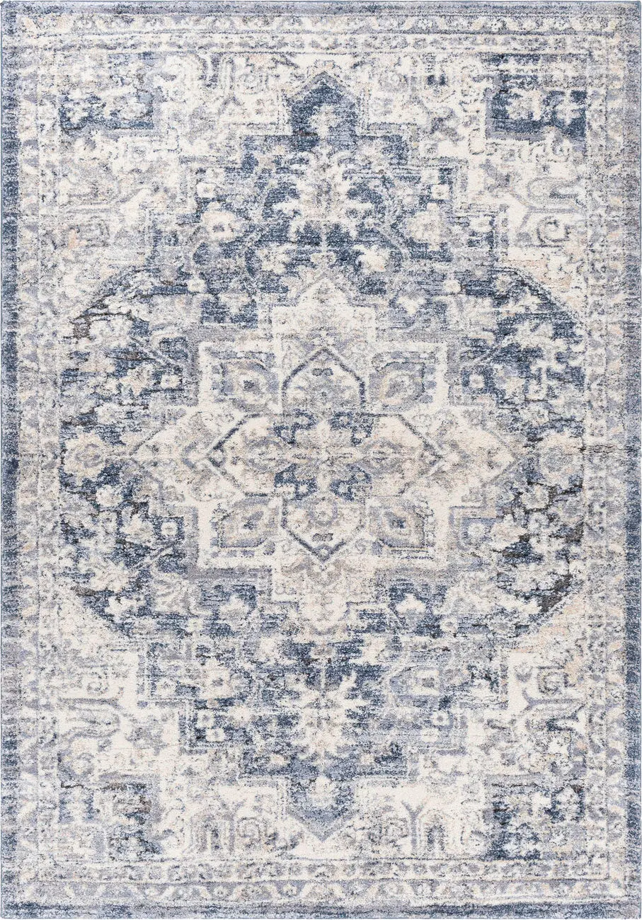 Modern Loom Tuscany TUS-2317 Blue Power Loomed Synthetic Rug