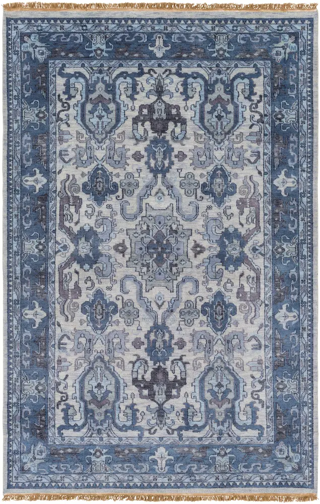 Zeus ZEU-7828 Navy Traditional Wool Rug