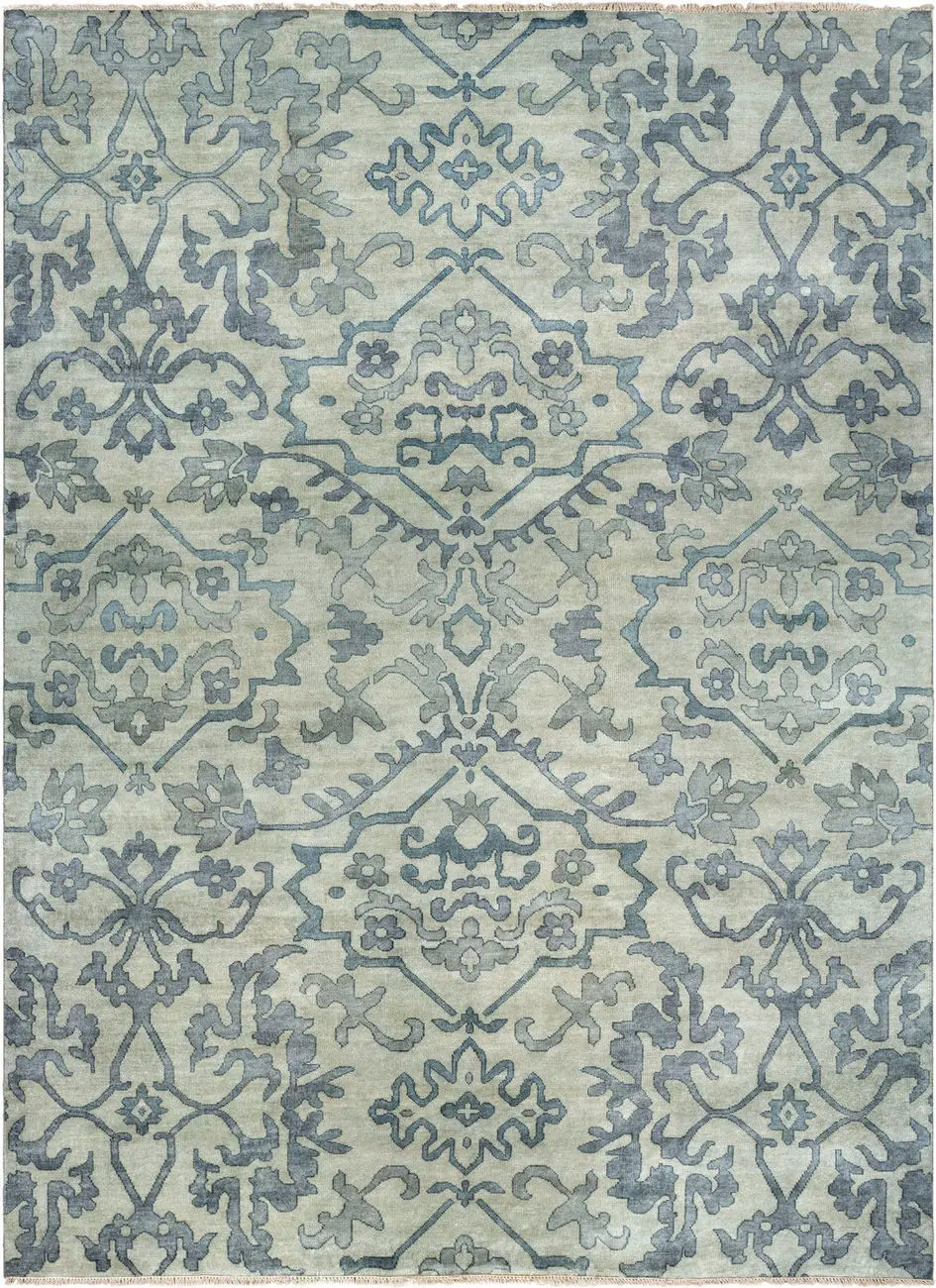 Hillcrest HIL-9036 Dark Blue Rug