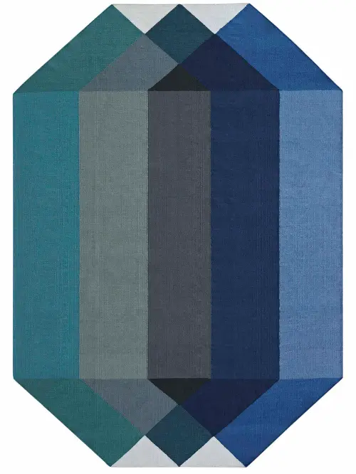 Gandia Blasco Diamond Rug Blue Green