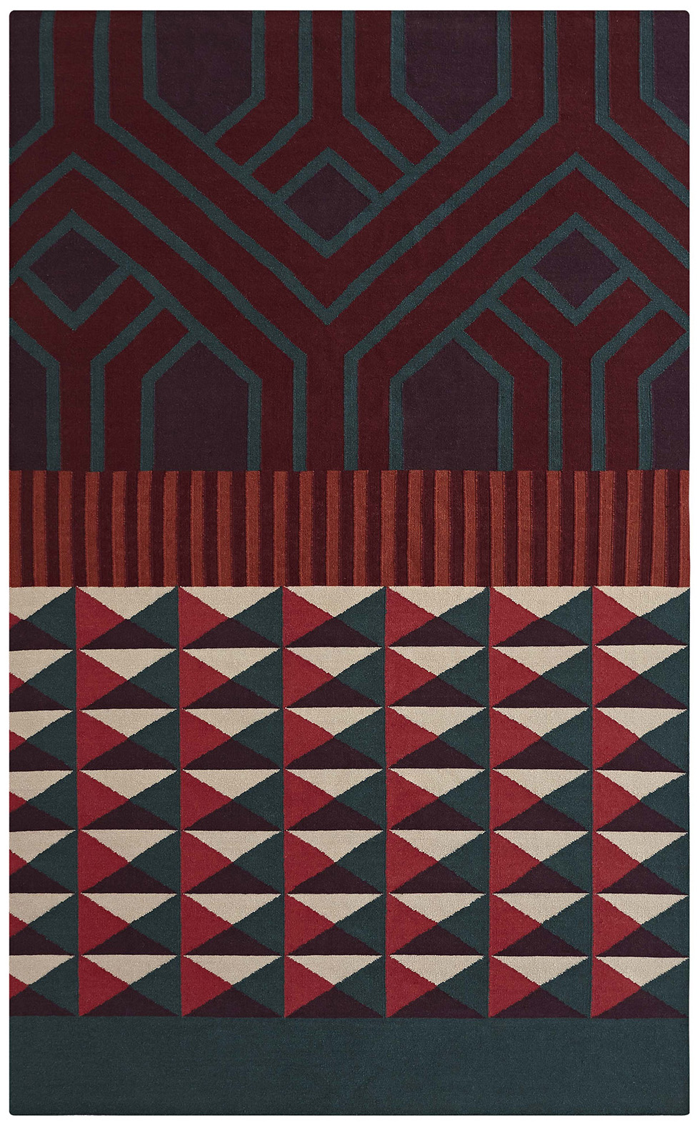 Gandia Blasco Ndebele Rug Red Product Image