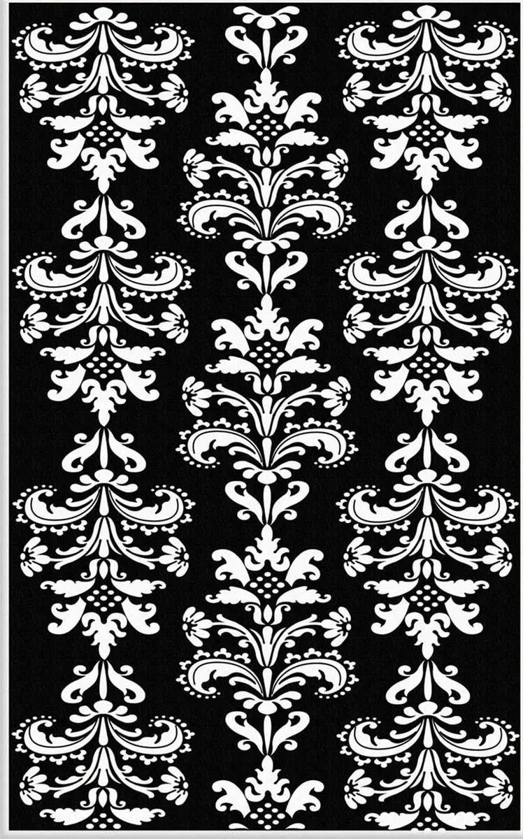 Modern Loom Black Traditional Rug