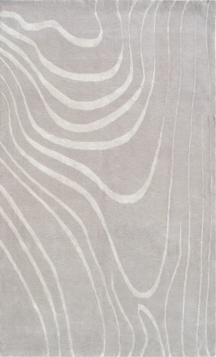 Modern Loom Gray Abstract Rug 2