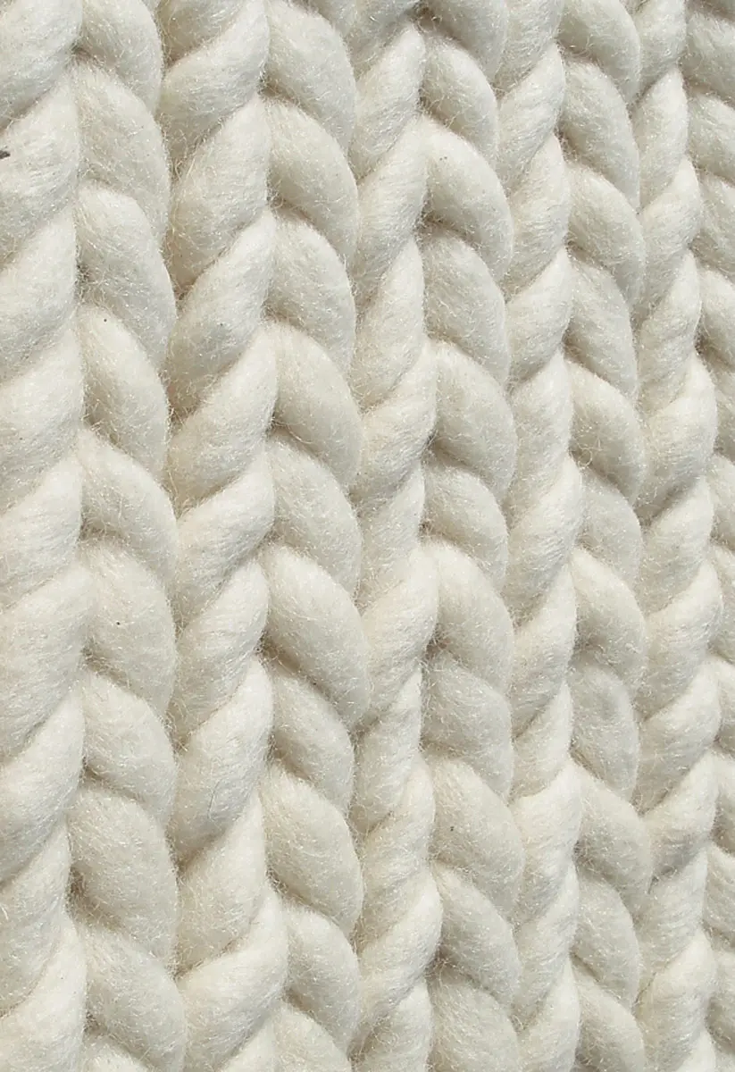 Modern Loom White Braided Rug