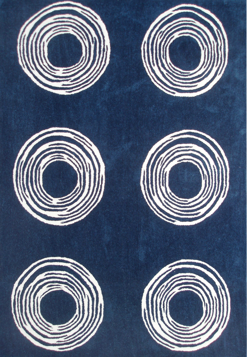 Bella Onda BE08 Rug Thumbnail Image Ecconox 72424 Circle Navy Rug ModernRugs.com Testimonial Review