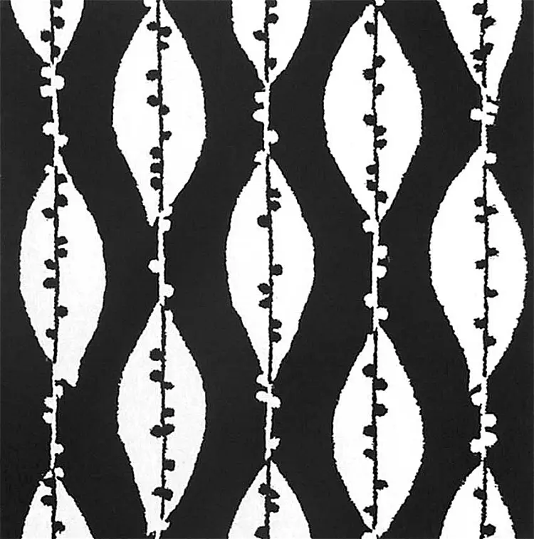 Modern Loom Black Abstract Rug