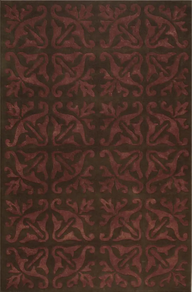 Modern Loom Brown Patterned Rug 7
