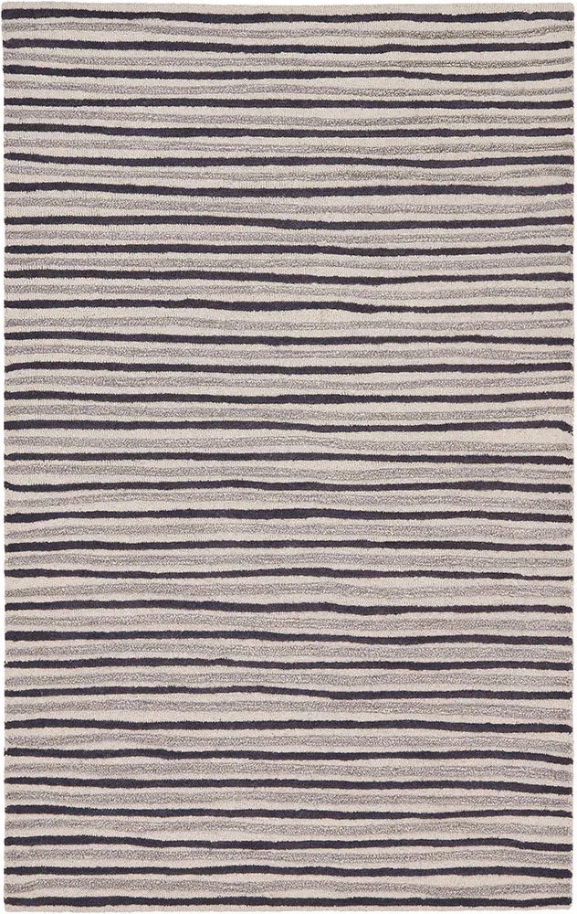 Modern Loom White Wool Rug 6