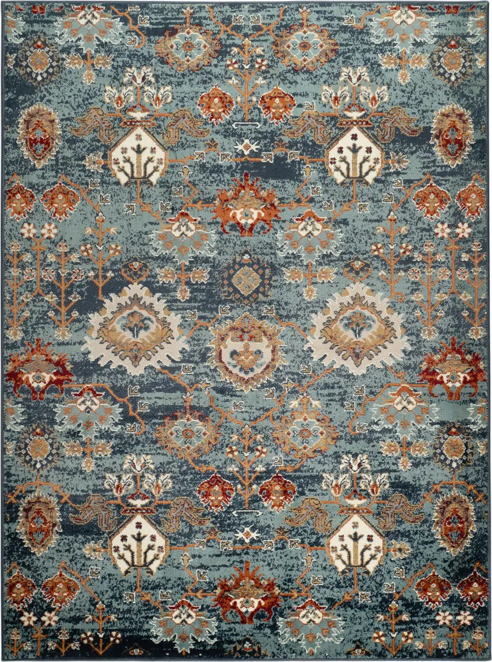 Modern Loom Allure Multi-Colored Power Loomed Synthetic Rug