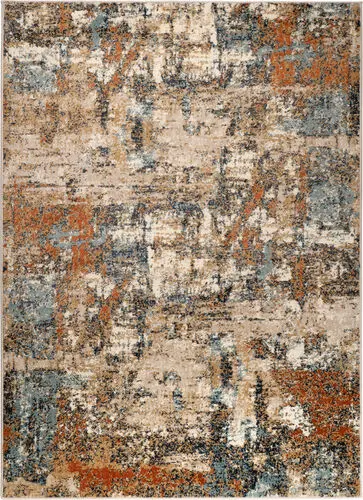 Modern Loom Allure Multi-Colored Power Loomed Synthetic Rug