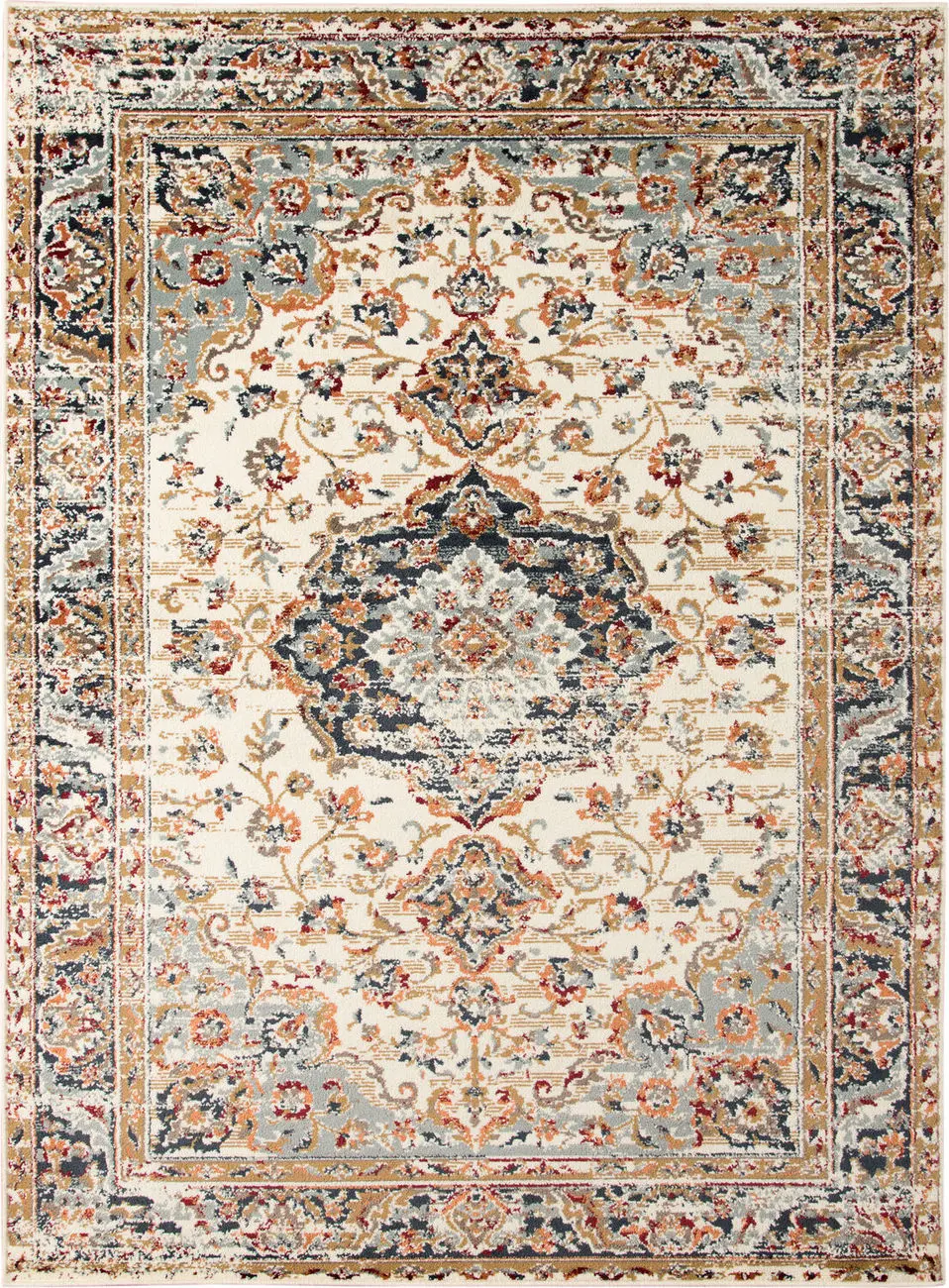 Modern Loom Allure Beige Power Loomed Synthetic Rug