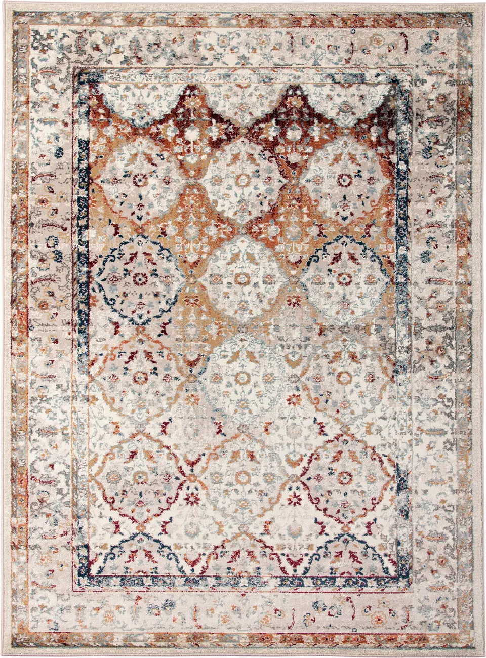 Modern Loom Allure Beige Power Loomed Synthetic Rug
