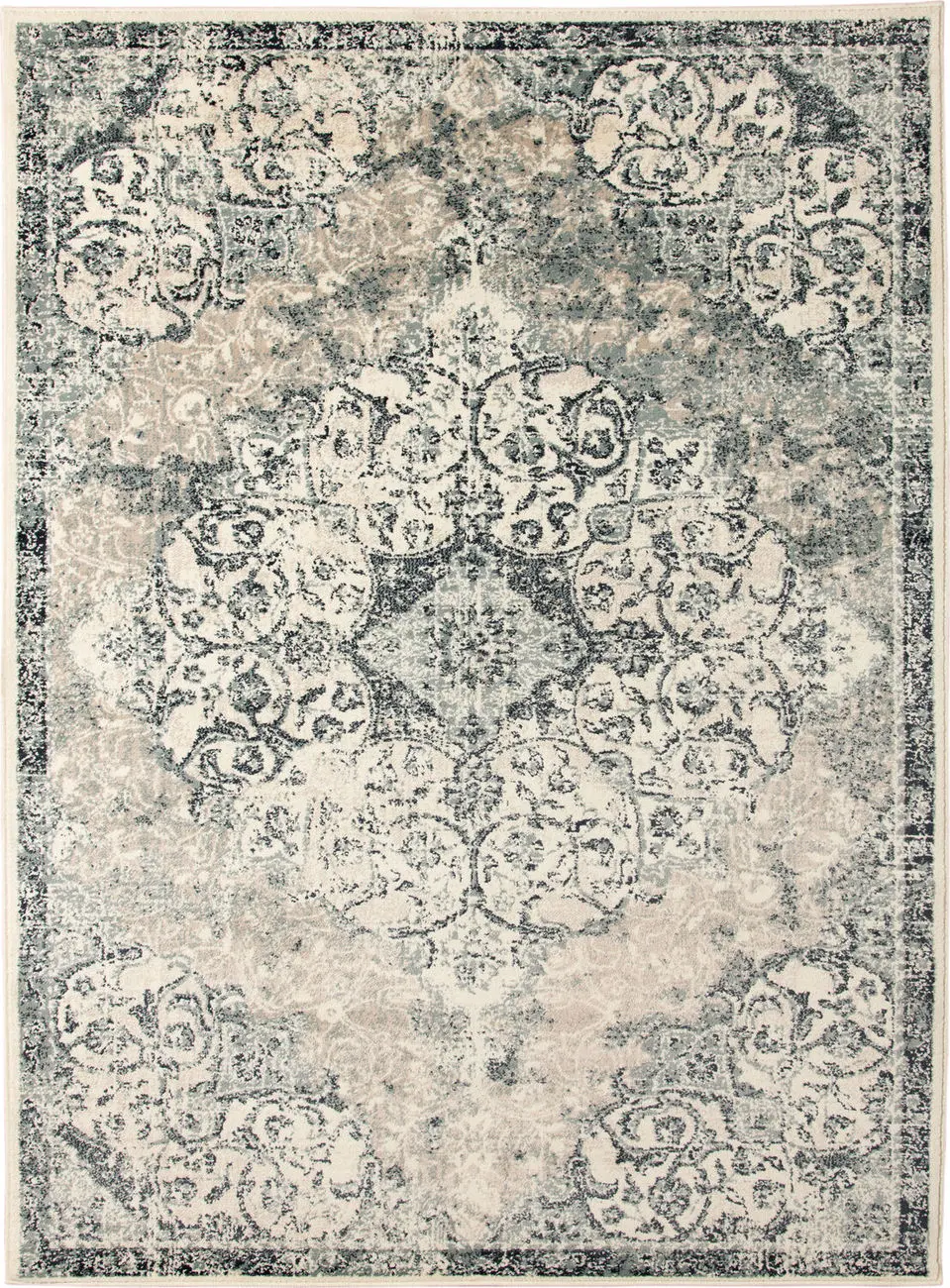Modern Loom Allure Beige Power Loomed Synthetic Rug